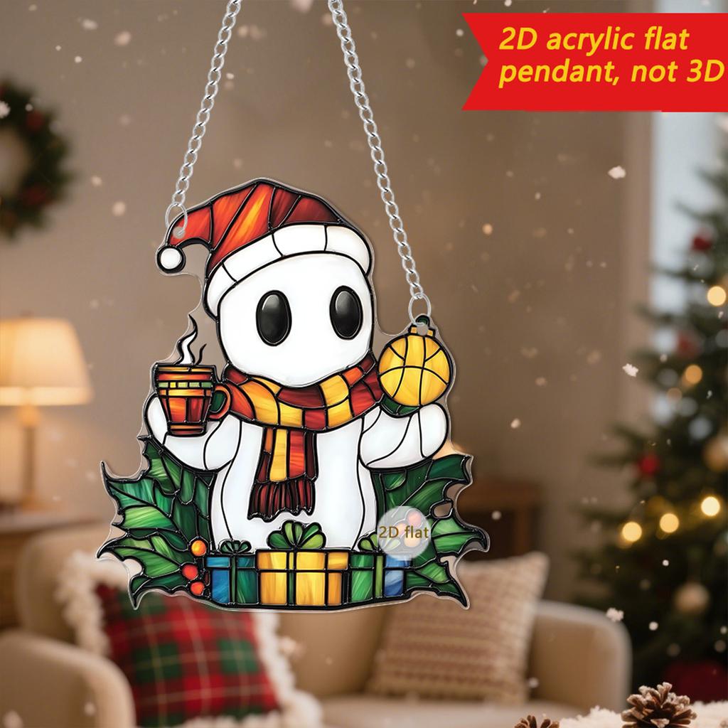 Christmas Pendants, 4 Sets Of Funny Christmas Hat Pendants, Gift Decoration Pendants, Door, Window And Fireplace Pendants