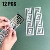 12 buc 20x5cm Autocolant Oglindă 3D Autoadeziv Linie Talie DIY Autocolante de Perete pentru Camera de Zi Tavan Bordură Colț Decor de Perete