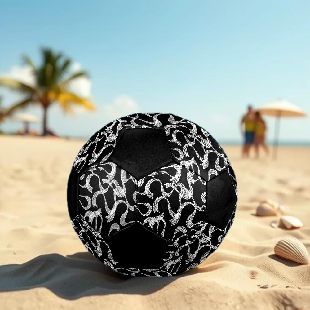 1pc Abstract Ribbon Durable Soccer Ball/Football, Size 5, Perfect for Training, Entertainment And Competition,Gift yy26060662