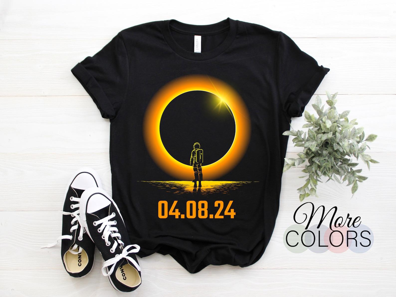 Total Solar Eclipse 2024 Totality 04.08.24 T-Shirt, Astronomy Astronaut Lovers Gift, April 8 2024 04/08/24 Observe The Total Solar Eclipse 110