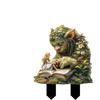 Beautiful Fairy and Old Elf, Garden Stake, Indoor and Outdoor, Acrylic, Decorative, Waterproof, Wear-resistant, Floor Mounted Pendant