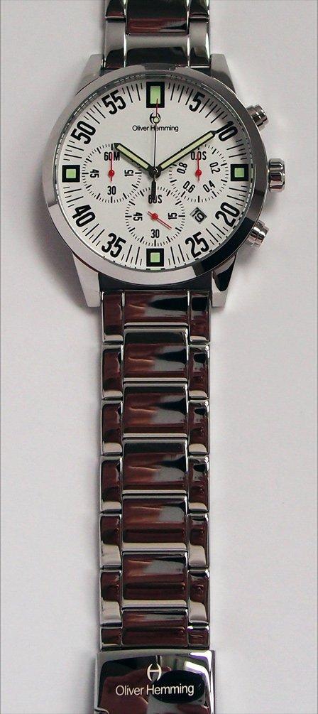 Oliver Hemming Quartz Chronograph Wristwatch WTC17S80WCD Battery-Powered [Used]
