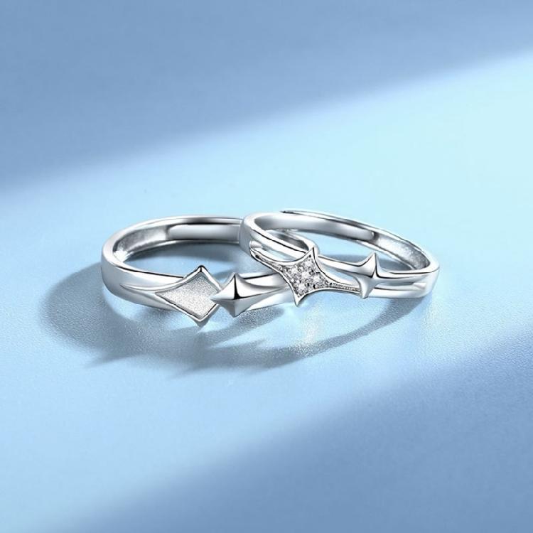 Elegant Star Couple Rings Designs for Trendy Lovers Offering Blend of Stylish and Sophistication for Trendy Women