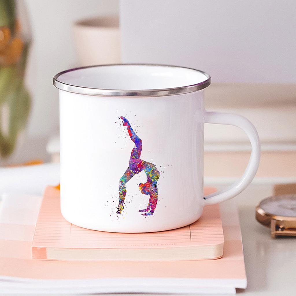 Born To Dance Ballet Girls Printed Enamel Mugs Kids Cup of Coffee Travel Mug Stainless Steel Mug Kawaii Friends Drinkware Cupshe