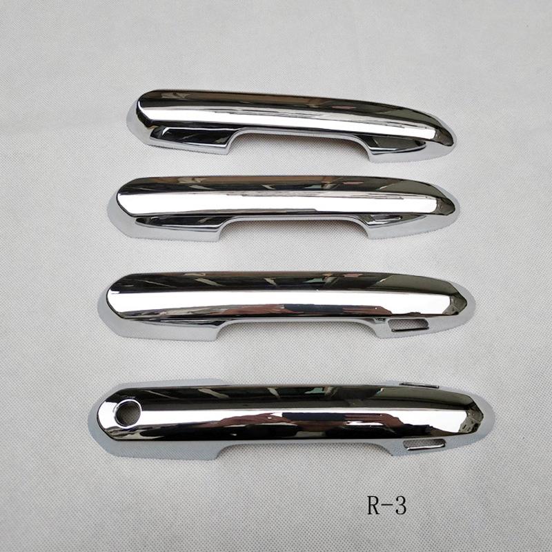 

Imitation Carbon fiber Chrome Door Handle Cover Car Styling Accessories Stickers Trim for Toyota Highlander XU70 R-3 YS