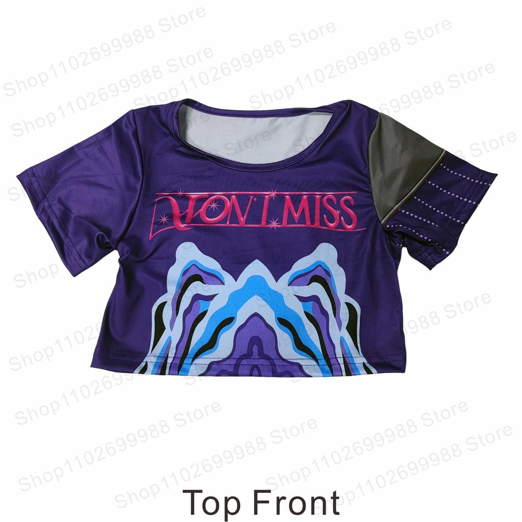 New K-Pop Demon Themed Mira Hunters Cosplay Costume With Wig Two Piece Set For Girls Halloween Carnival Party Performance Dress