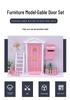 1:12 Mini Dollhouse Furniture Set - Wooden Door, Ladder, Fence, Mailbox Accessories for OB11 Dolls