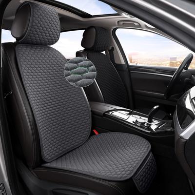 Karcle Autositzbezug, komplettes Set, Leinenimitat, universeller Sitzschutz, Rücksitzkissen, vorne und hinten, Autoabdeckungen im Salon
