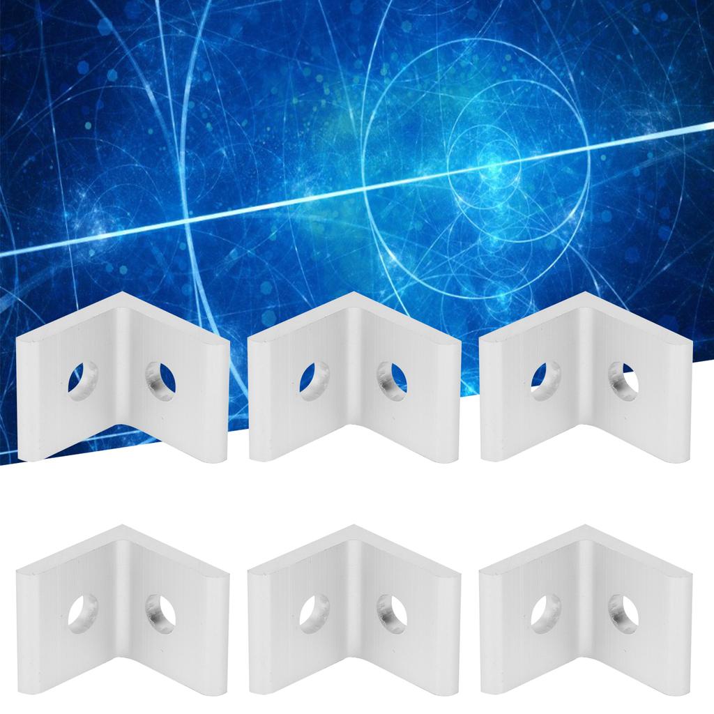 10Pcs Aluminum Angle Corner Bracket Fixed L Shape 90 Degrees Connector Industrial Supplies40402 Hole