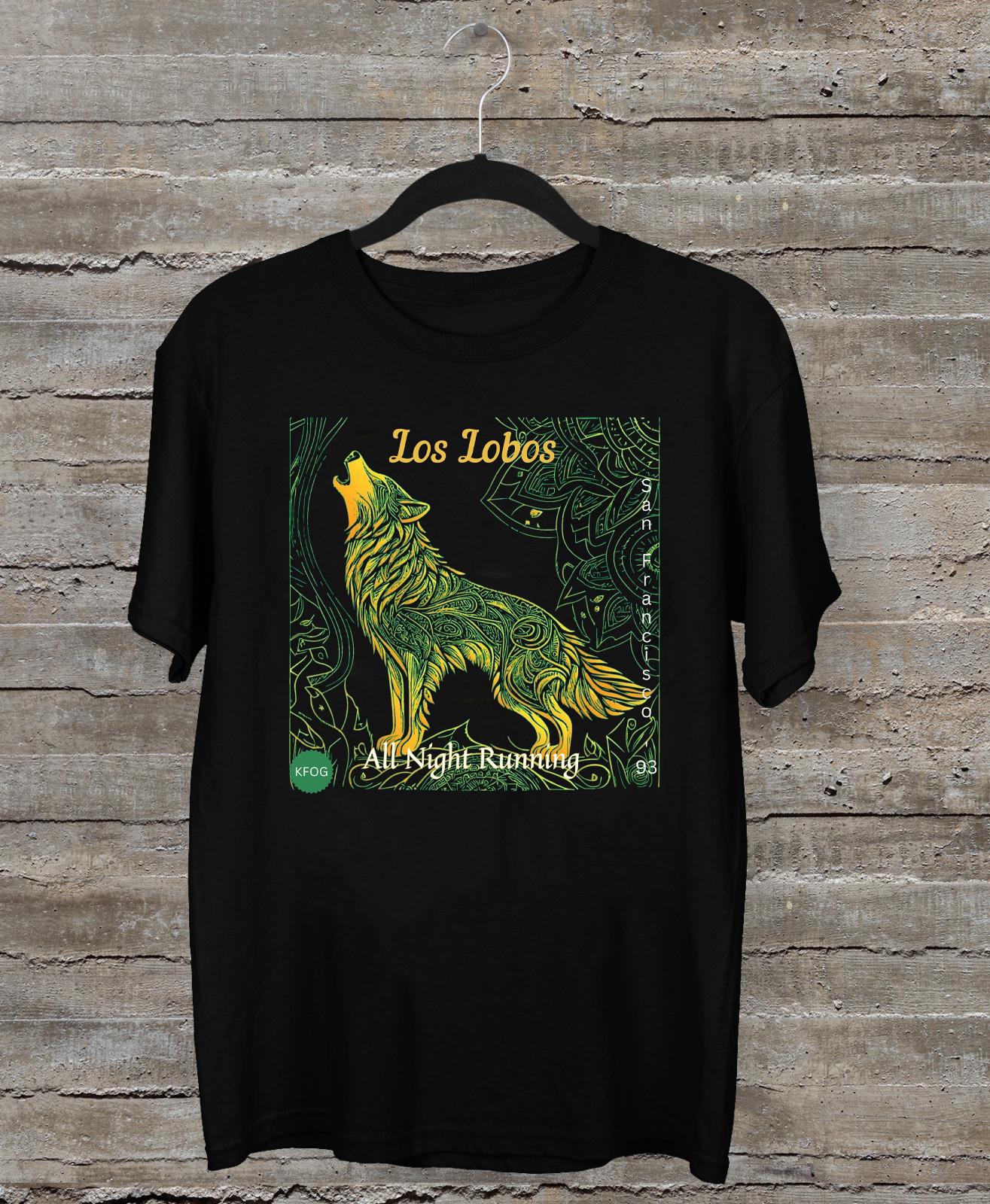 NEW Los Lobos Band Album Concert Short Sleeve Black All Size Shirt HH153 XXL