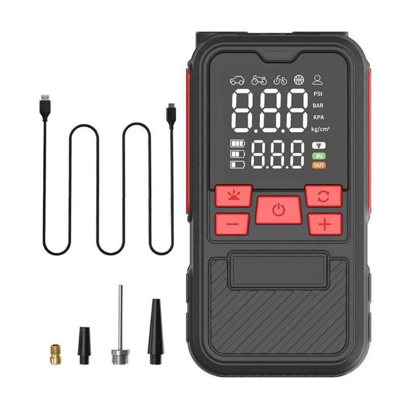 

Compact Auto Air Compressor Efficient Motor Digital Display Safety Features For Emergency Travel Motorcycle Bike Tires
