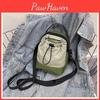 Single Drawstring Shoulder Crossbody Bag Small Square Handbag Outdoor Travel