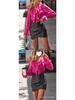 Elegant Women's V-Neck Ruffle Blouse - Autumn Collection