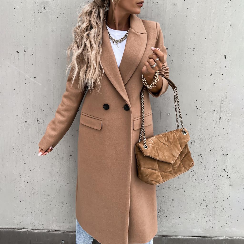 Women's Fashion Casual Solid Color Cardigan Formal Long Sleeve Jacket