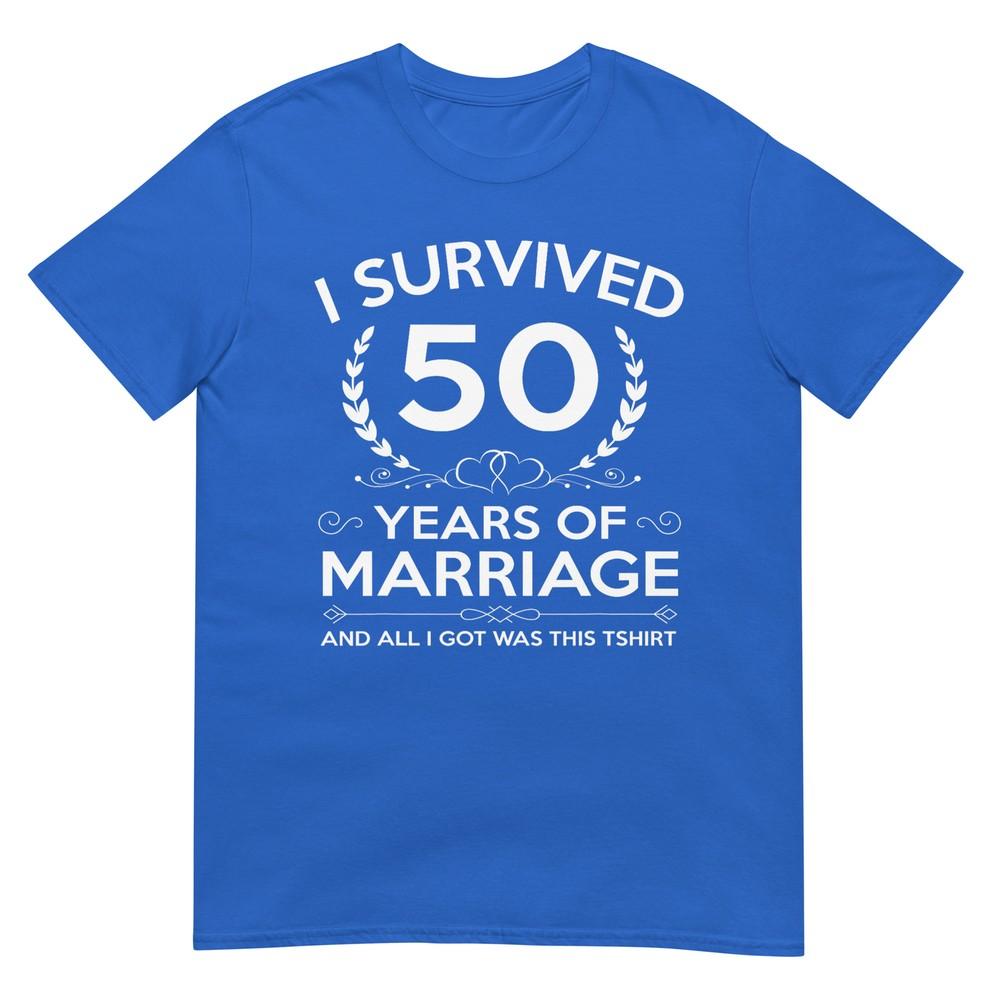 Regali Anniversario di Matrimonio 50 Anni Coppia Marito Moglie 50 Anni Maglietta