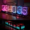 F26C for Creative Simulation Tube Clock Digital Variable Color Clock LED for Gi