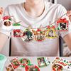 Christmas photo frame decoration, winter birthday holiday decoration, Christmas and New Year DIY hanging decoration