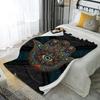 Hamsa Eye Pattern Microfiber Flannel Cover Blanket Bedroom Living Room Sofa Soft And Comfortable Home Decoration