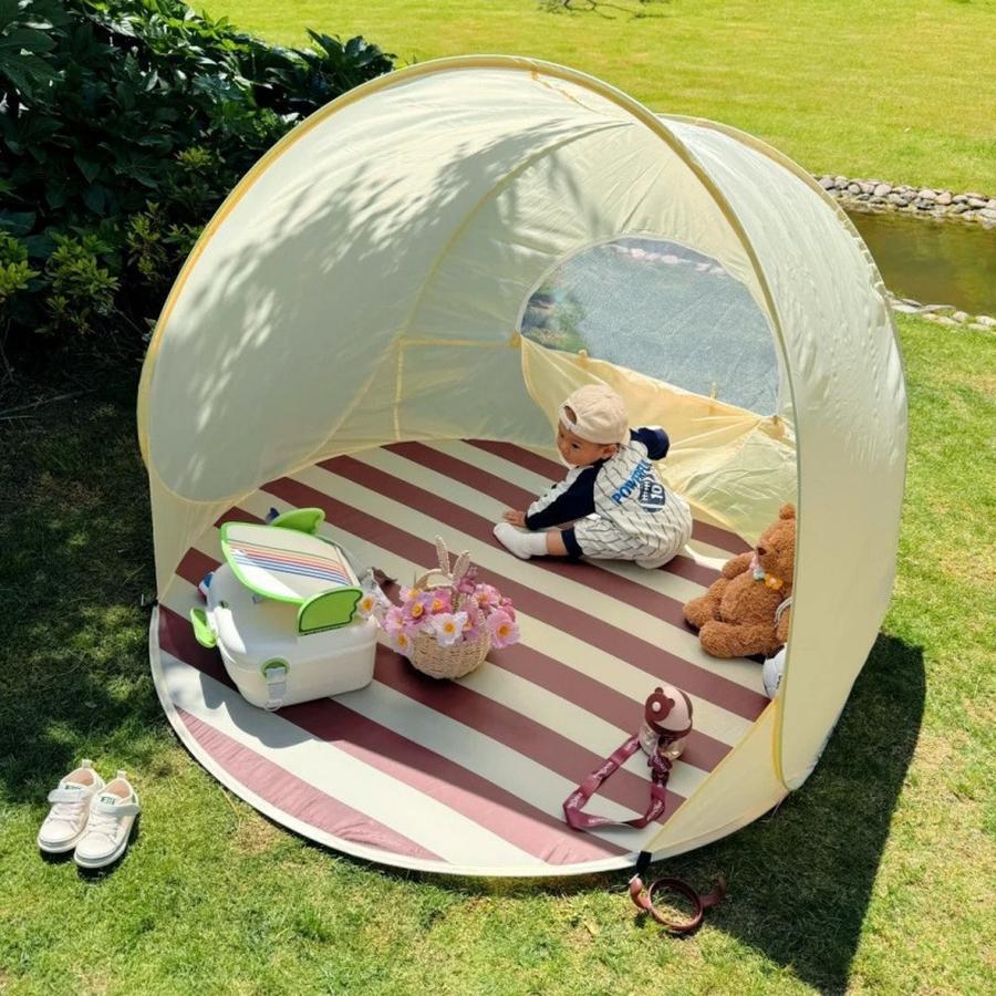 Tappetino da Spiaggia Tenda da Interno Tenda da Campeggio Esterna Tappetino Pop-Up per Bambini Tappetino Automatico da Gioco per Famiglia