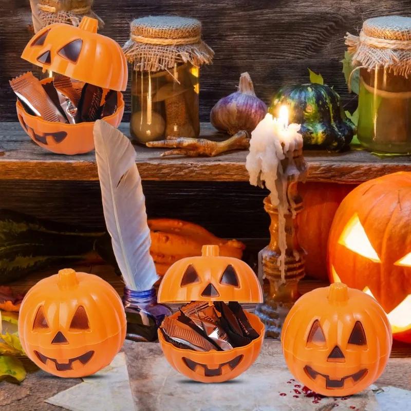 1/30pcs Halloween Pumpkin Candy Box Mini Snacks Gift Containers Halloween Party Decoration Festival Gifts Packaging Supplies