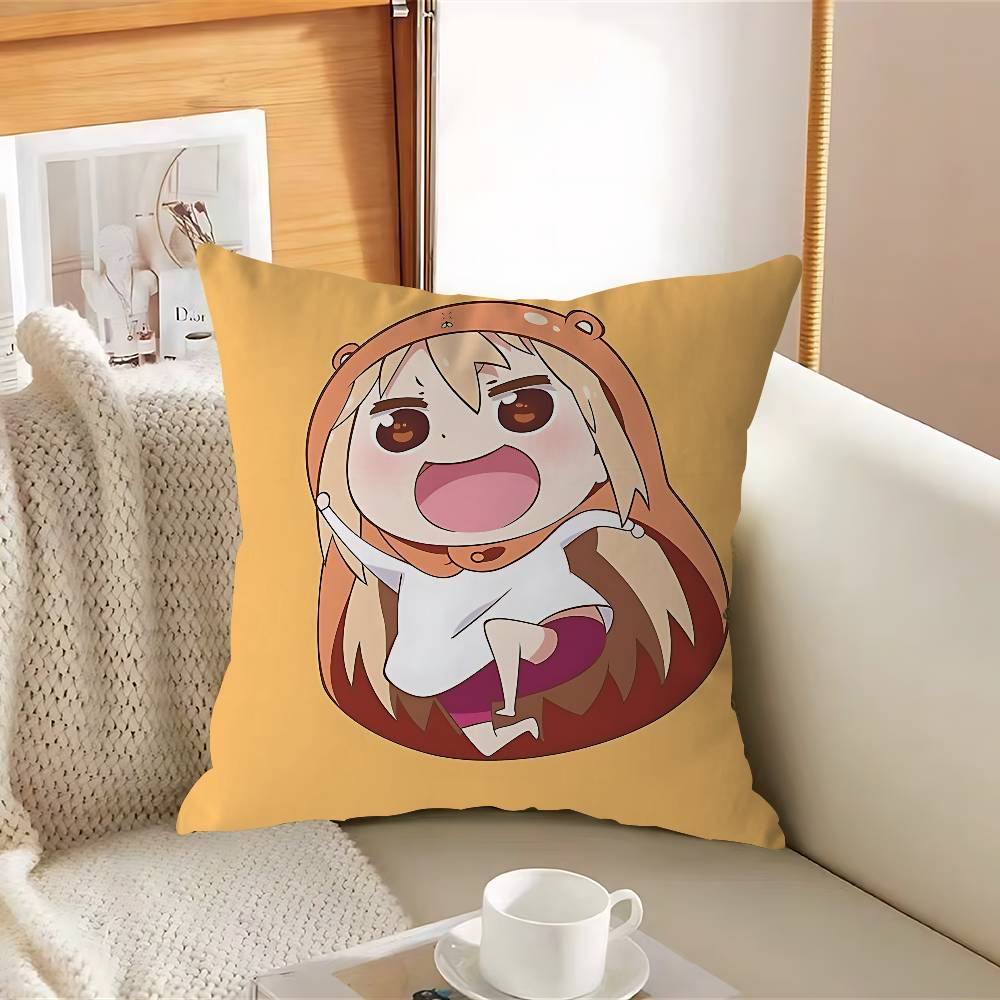 H-Himouto U-Umaru-chanS Poszewka na poduszkę Zdejmowana Zmywalna Poszewka na poduszkę – Miękka pościel na każdą porę roku