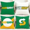 Fashion S-SSubway Cushion Cover Comfortable Reversible Pillow Cover Ideal for Car Sofa Bedroom & Beyond