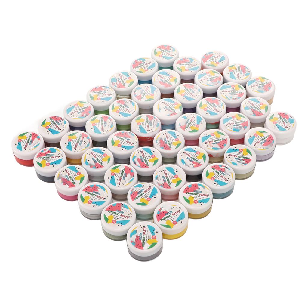 45pcs Epoxy Resin Pigment Paste 45 Colors High Concentration Oil Based Pigment Paste for DIY Epoxy Resin UV Drip Glue