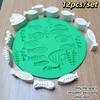 12pcs DIY Pottery Clay Stamps Fish Marine Algae Shapes Plastic Seals Ideal for Kids Creative Classroom Ceramics Projects