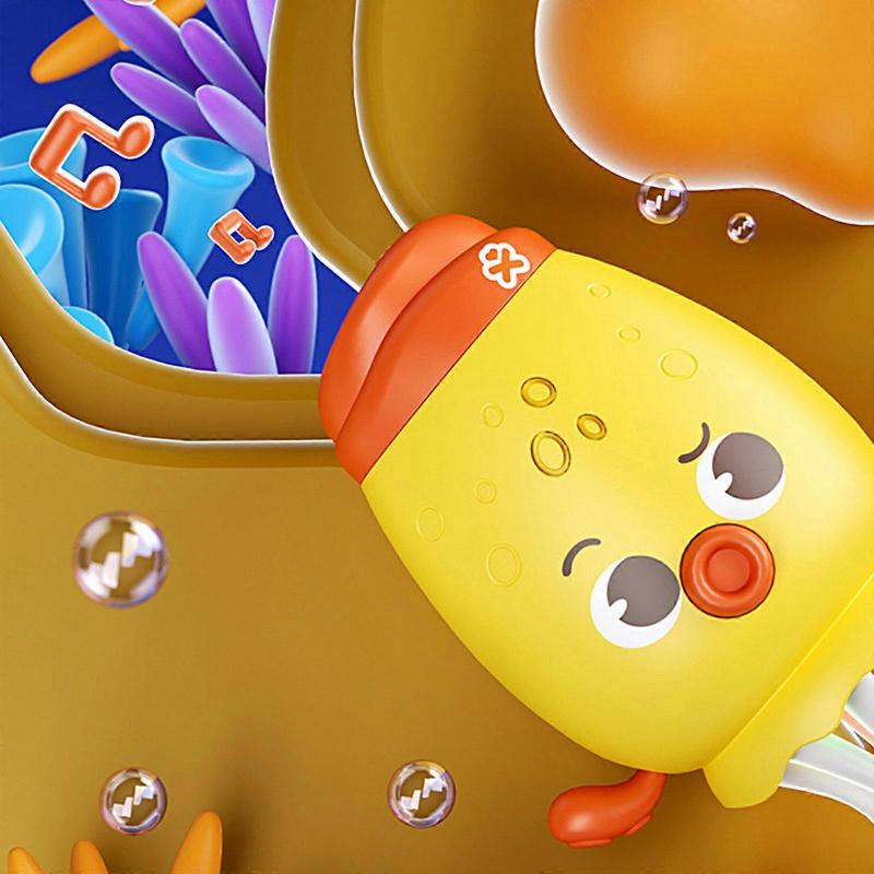 Interactive Musical Cuttlefish Toy Safe Dancing Animal Music Toy with Flashing Light for Toddler Family Gatherings Fun Yellow