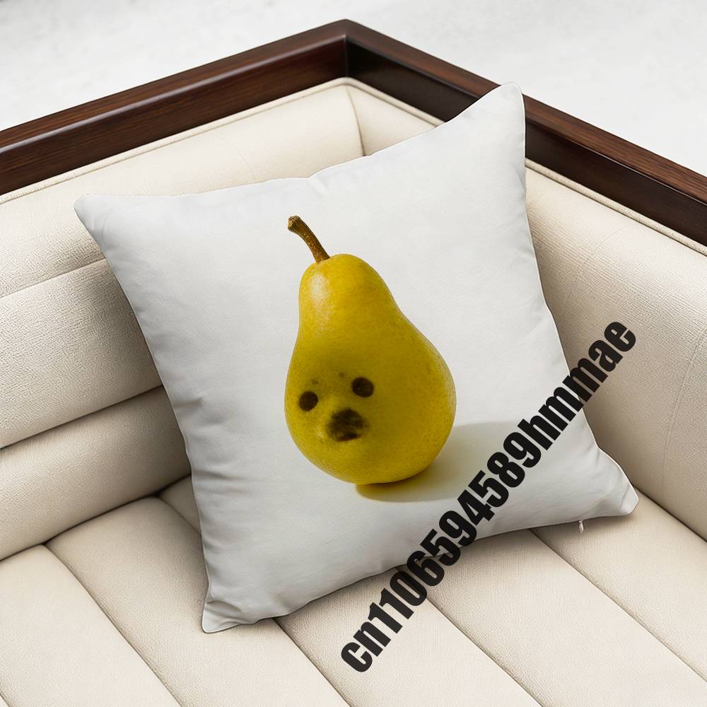 For Throw Pillow Case Sham 45X45Cm 35X35Cm Square Bedroom Seals Fruit Cute Seal Sea Meme Pillowcase Cushion Cover