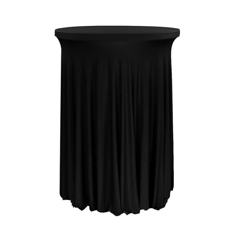 Elastische runde Tischdecke für Cocktail- oder Banketthochstühle