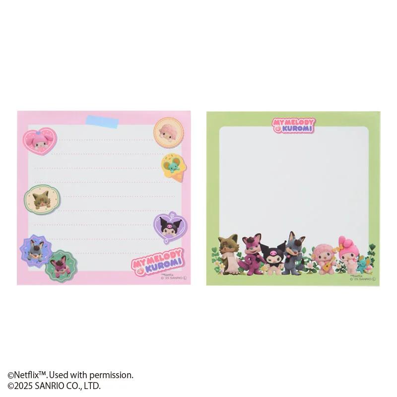 Sanrio Netflix MY MELODY & KUROMI Sanrio Characters Square Memo Japan NEW