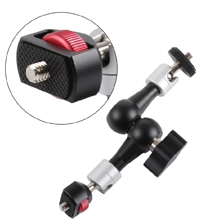 Adjustable Monitor Mount Bracket Arm With 360 Rotation Ball Head Adapter For Camera Lighting Accessories