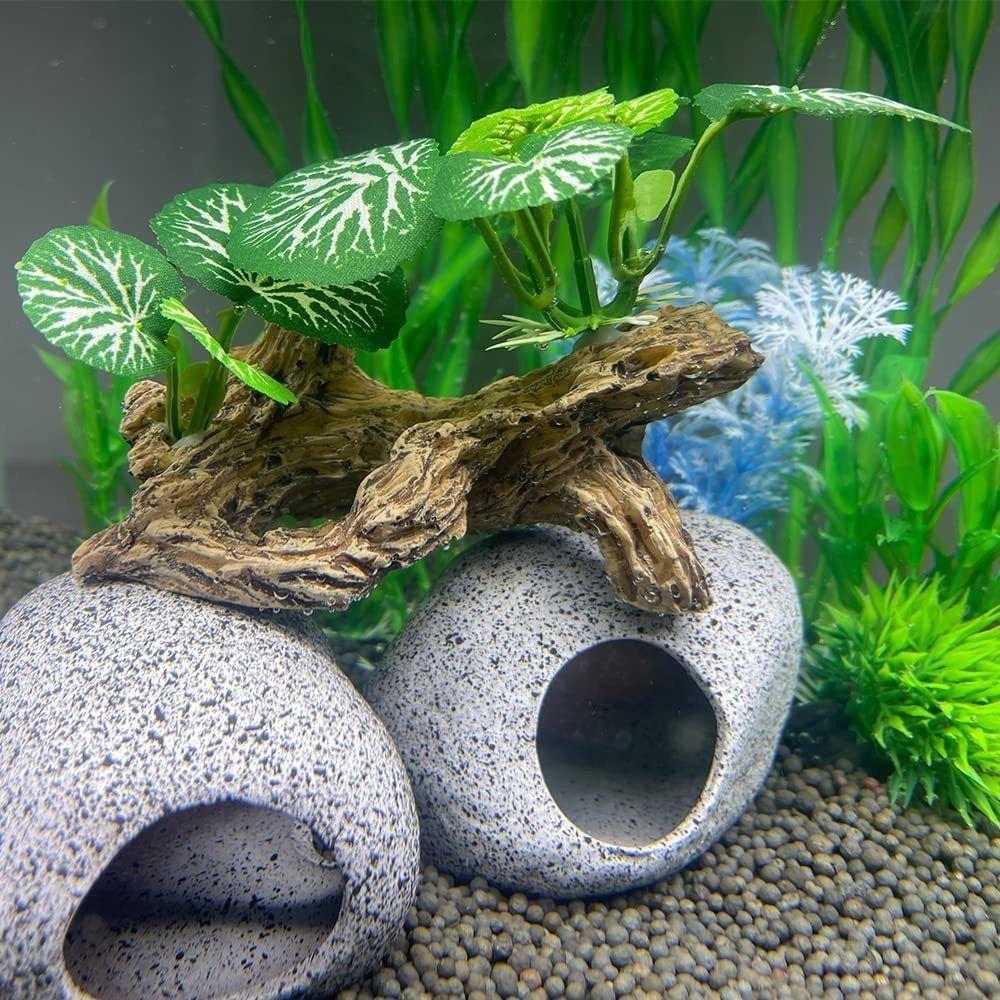 Decorative Aquarium Artificial Plants Simulation Underwater Grass Sunken Wood  Landscaping