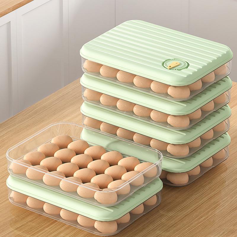 

Контейнер для яиц с крышкой для хранения свежих продуктов на кухне — идеально подходит для холодильника, замороженных пельменей, фруктов, овощей и круп.