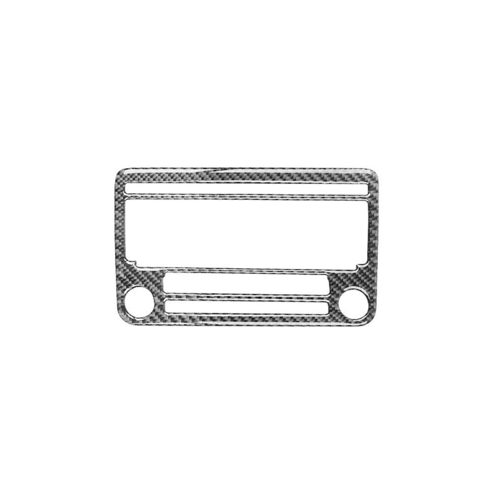 Carbon Fiber Radio Navigation Panel Frame Trim For Volkswagen Jetta Sedan 11-14