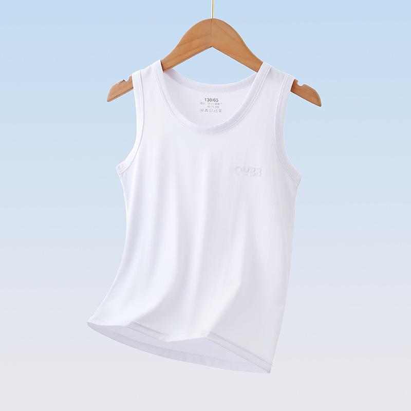 Lyocell Kids' Sleeveless Summer Vest Pajamas - Boys' & Girls' Tank Top