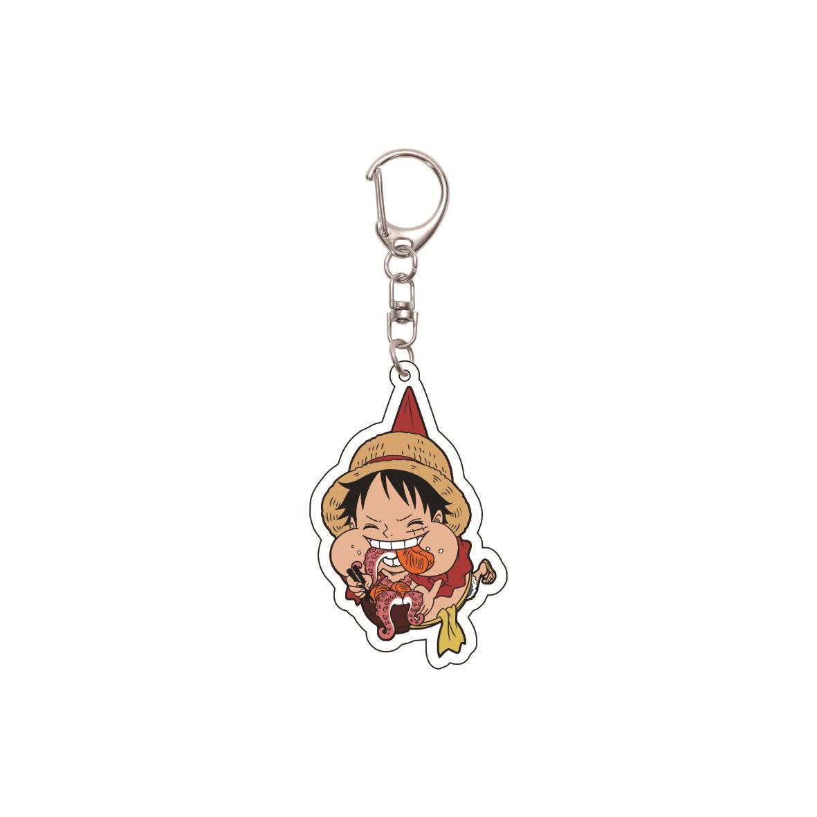 Брелок акриловый One Piece 5,5 см, Аниме брелок, Луффи, Зоро, Мультяшный брелок One Piece для сумки 15