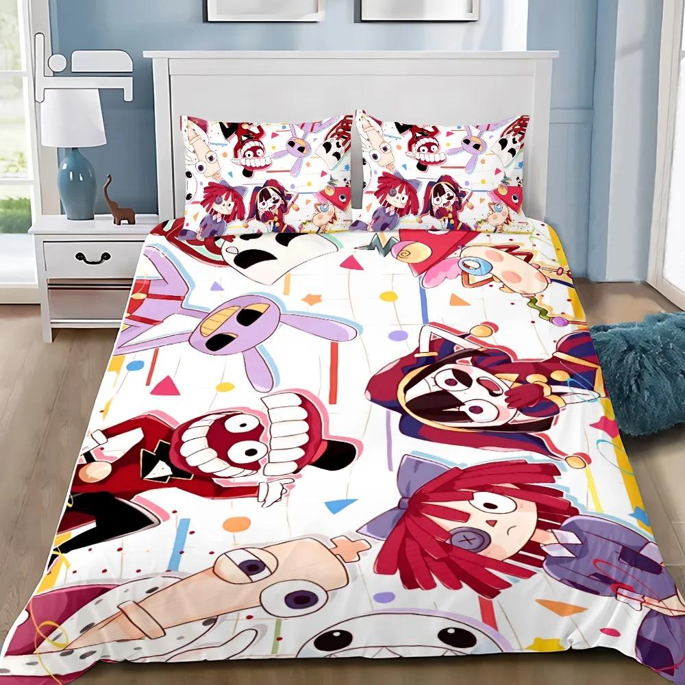 Duvet Cover Pillowcase Bedding Set The Amazing Digital Circus Adult BoyGirl Bedroom Decoration Children Single Double Large Size