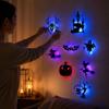 Adesivo da Parete Luce Notturna di Halloween - Adesivo Decorativo Ritagliato 3D per Camera da Letto Festa