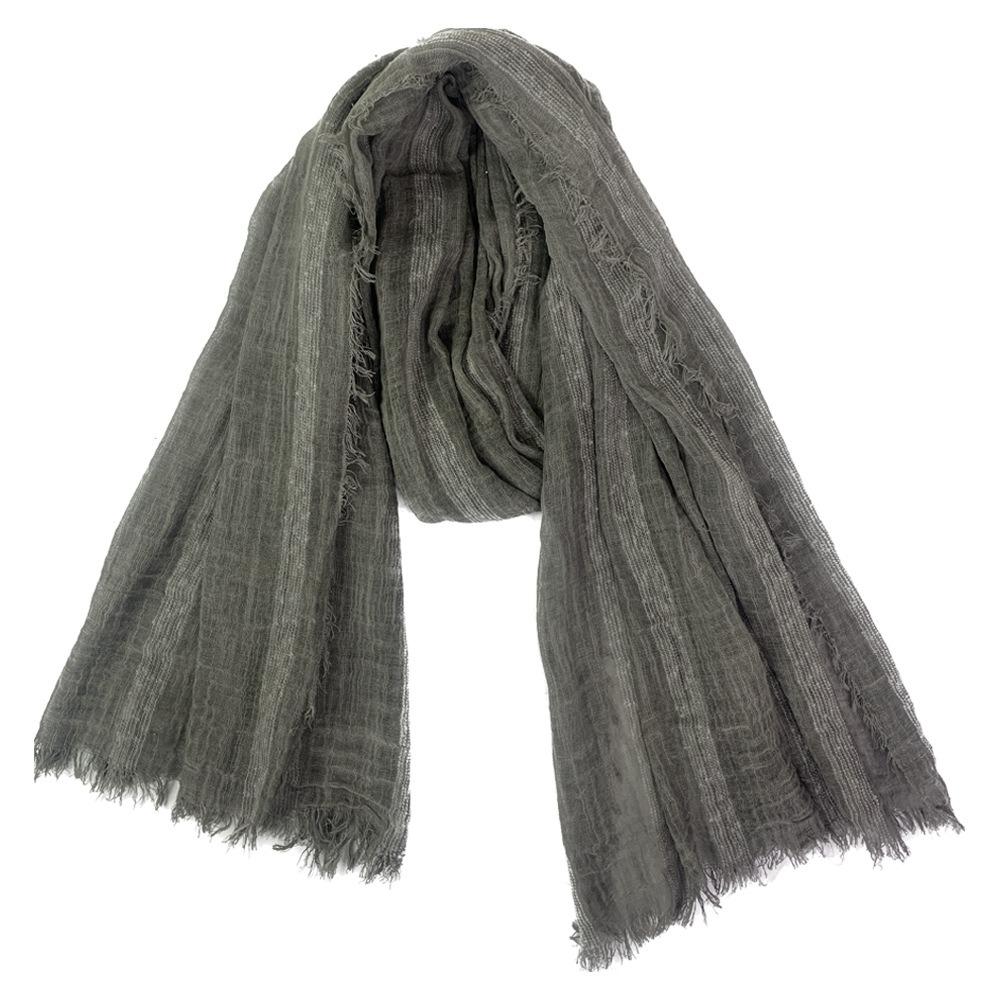 Striped Men's Striped Scarf Neckerchief Short Tassel Scarves Shawls  Wrap  for Men Women