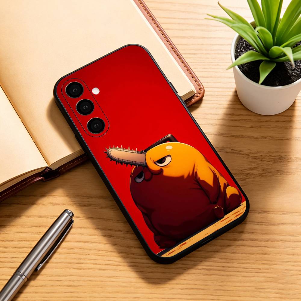 

Chainsaw-W M-Man Phone Case For Samsung Galaxy A73,A72,A71,A70,A53,A52,A51,Others Soft Black Cover Samsung a30 a20
