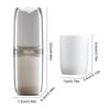 4 Pcs Travel Storage Cup Travel Portable Toothbrush Cup Home Dental Cylinder Toothbrush Storage Box Travel Home Wash Set