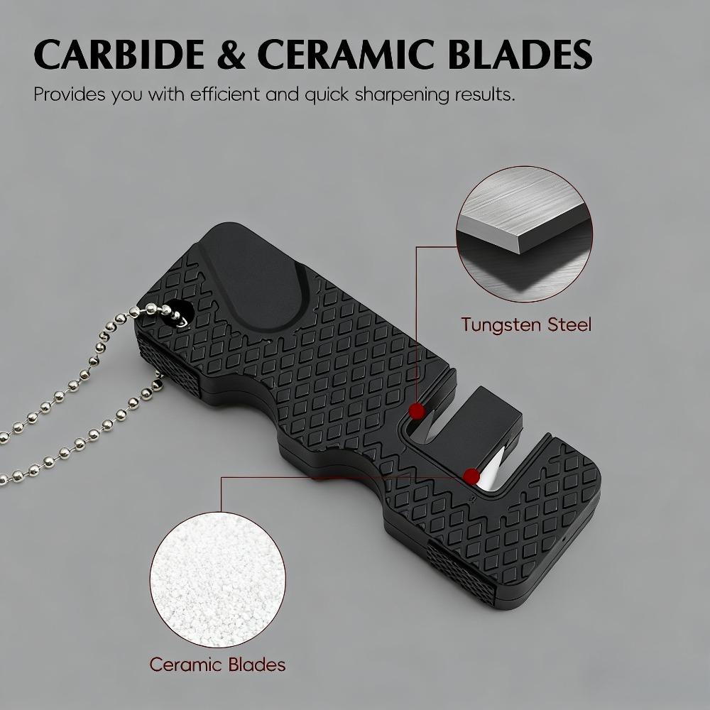 Knife Sharpener Mini Outdoor Grindstone Portable Multifunctional Sharpener Camping Knife Sharpening Tool Kitchen Utensils