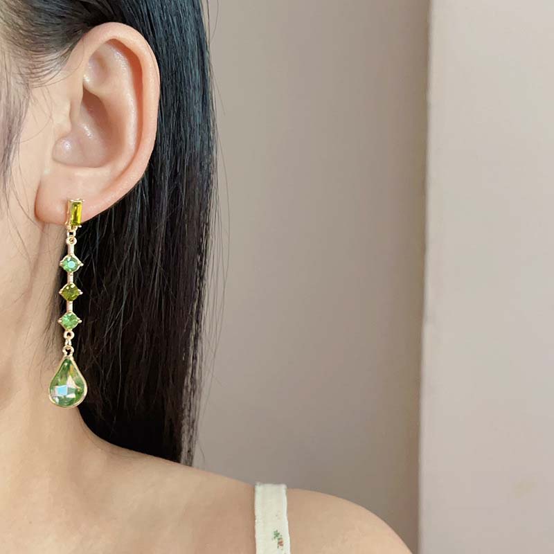 

Модные длинные серьги-подвески с кристаллами, простые серьги-кисточки, женские праздничные украшения, аксессуары как