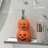 Halloween Pumpkin Soap Dispenser Shower Gel Bottle Empty Manual Lotion for Apartment Kitchen