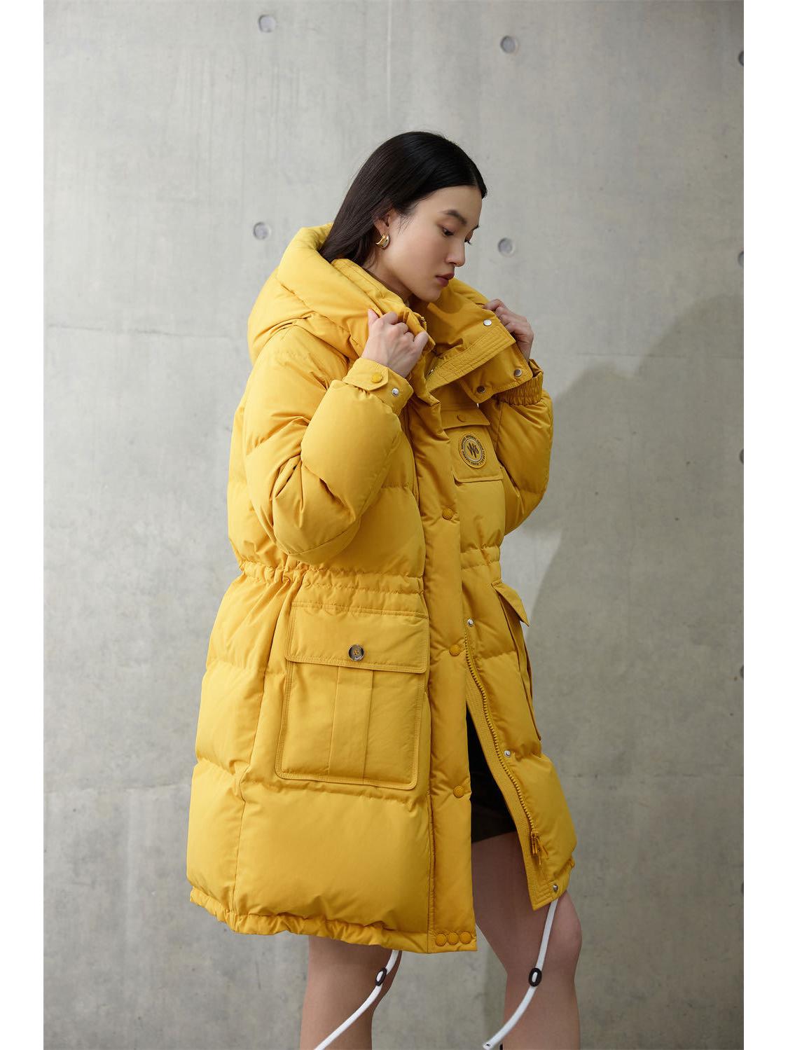 

Женский роскошный толстый пуховик с капюшоном - Коллекция Зима 2025 Medium