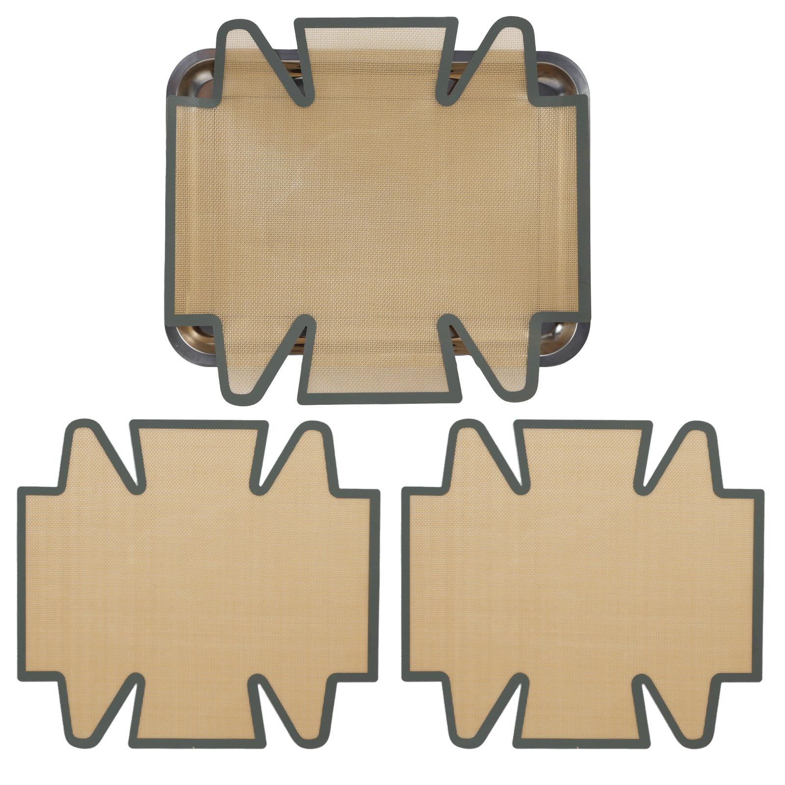 

3Pcs Silicone Loaf Pan Liner Non-stick Bread Pan Insulating Pad Expandable Dough Rolling Mat Uniform Heat Kitchen Baking Mat