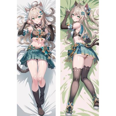 Anime Decor Pillow Case Genshin Impact Kirara Dakimakura Waifu Pillowcase 2-Side Print Hugging Body Cushion Cover Otaku Gifts