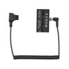 D Tap to Double Sided NP F550 570 770 970 Dummy Battery Power Adapter with 5 12V Type C Output Flexible Spring Cable
